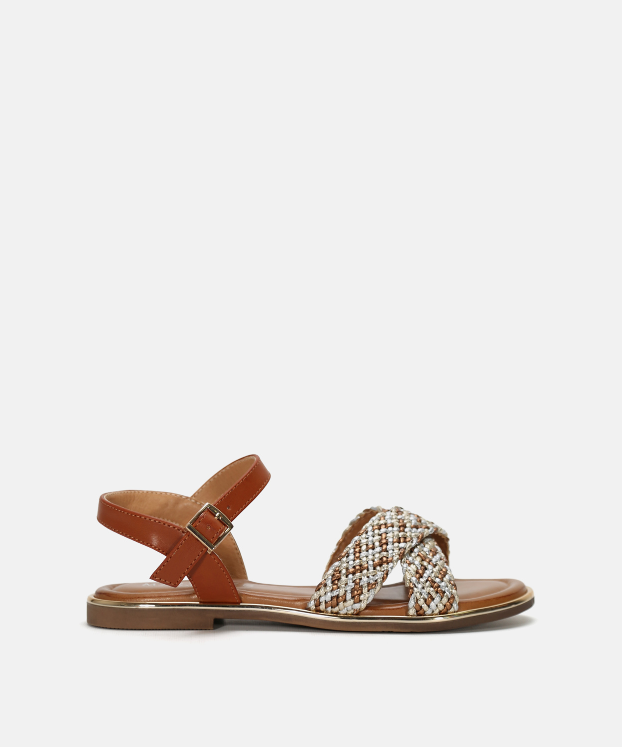 Sandalia plana trenzada image number null